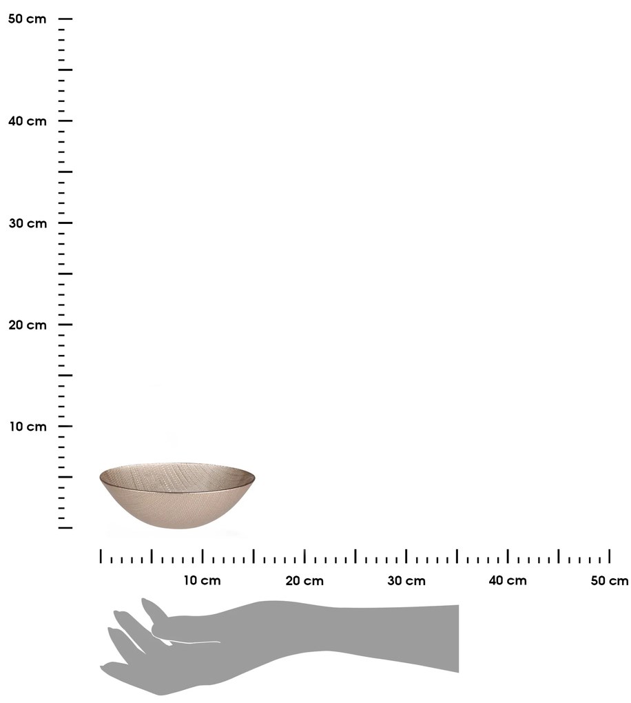 Sklenená misa Champagne (fi) 15 cm