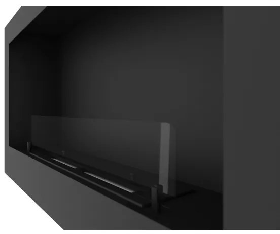 InFire - Vstavaný BIO krb 90x50 cm čierna