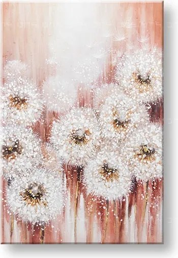 Maľovaný obraz na stenu KVETY 60x90 cm