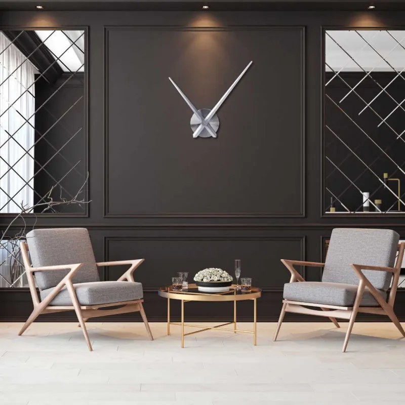Moderné dizajnové nástenné hodiny | SENTOP CLOCK-HANDS-LARGE-METAL