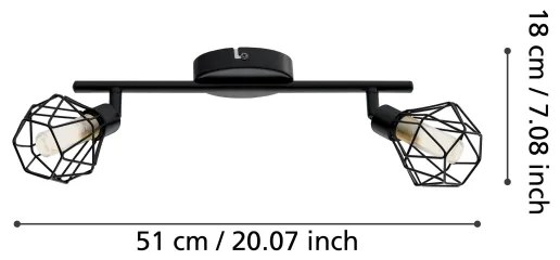 Eglo 32766 - LED Bodové svietidlo ZAPATA 2xG9/3W/230V