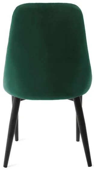 Jedálenská stolička LOUIS QUILTER zamatová zelená 848990
