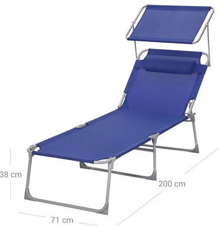 Skladacie lehátko so strieškou GCB22BUV2