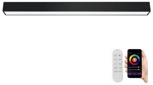 Immax NEO 07256L - LED Stmievateľné svietidlo LUNGO 38W/230V Wi-Fi Tuya čierna + DO