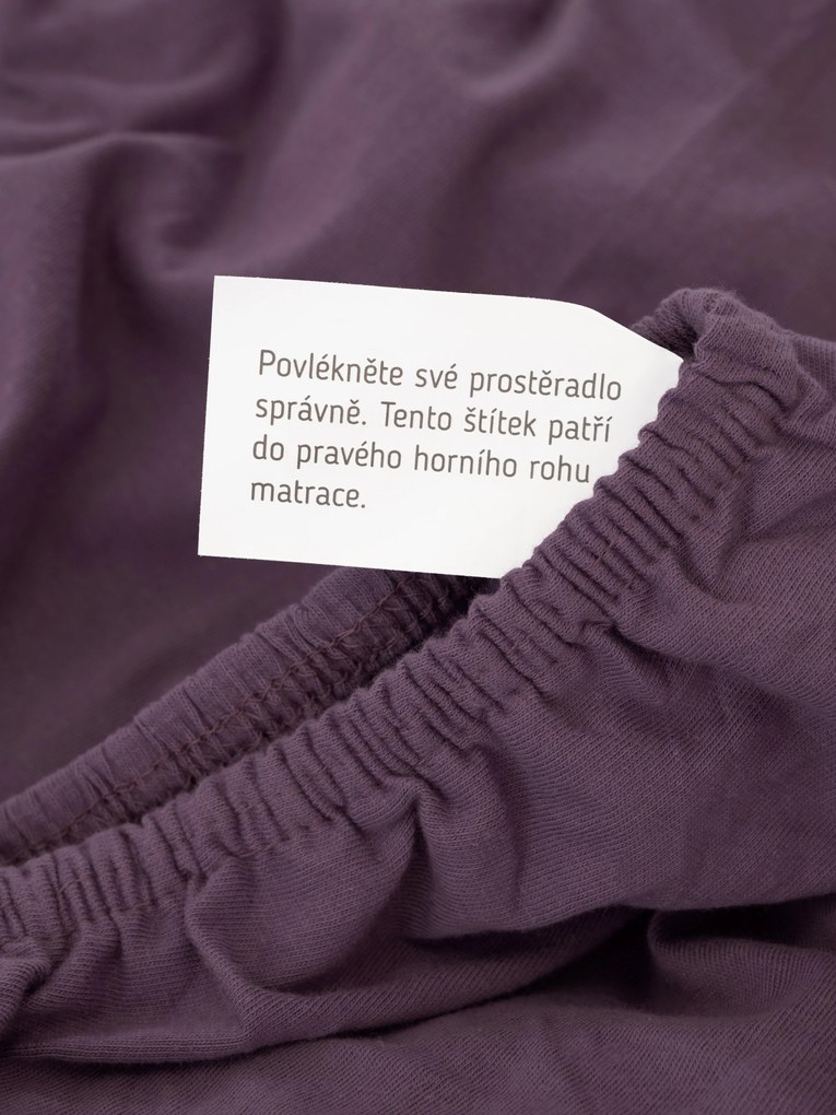 Jersey plachta s elastanom Deluxe 120 × 200 cm – ametystová