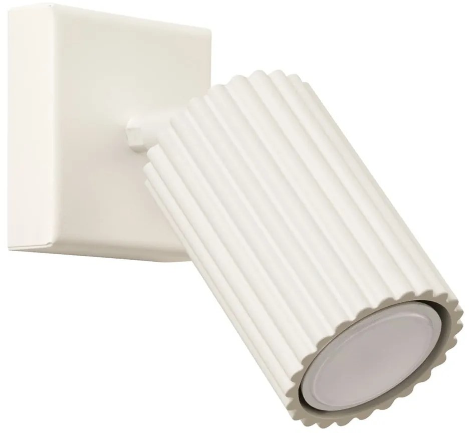 Krémovobiele bodové svietidlo 8x16 cm Gleam – Sollux