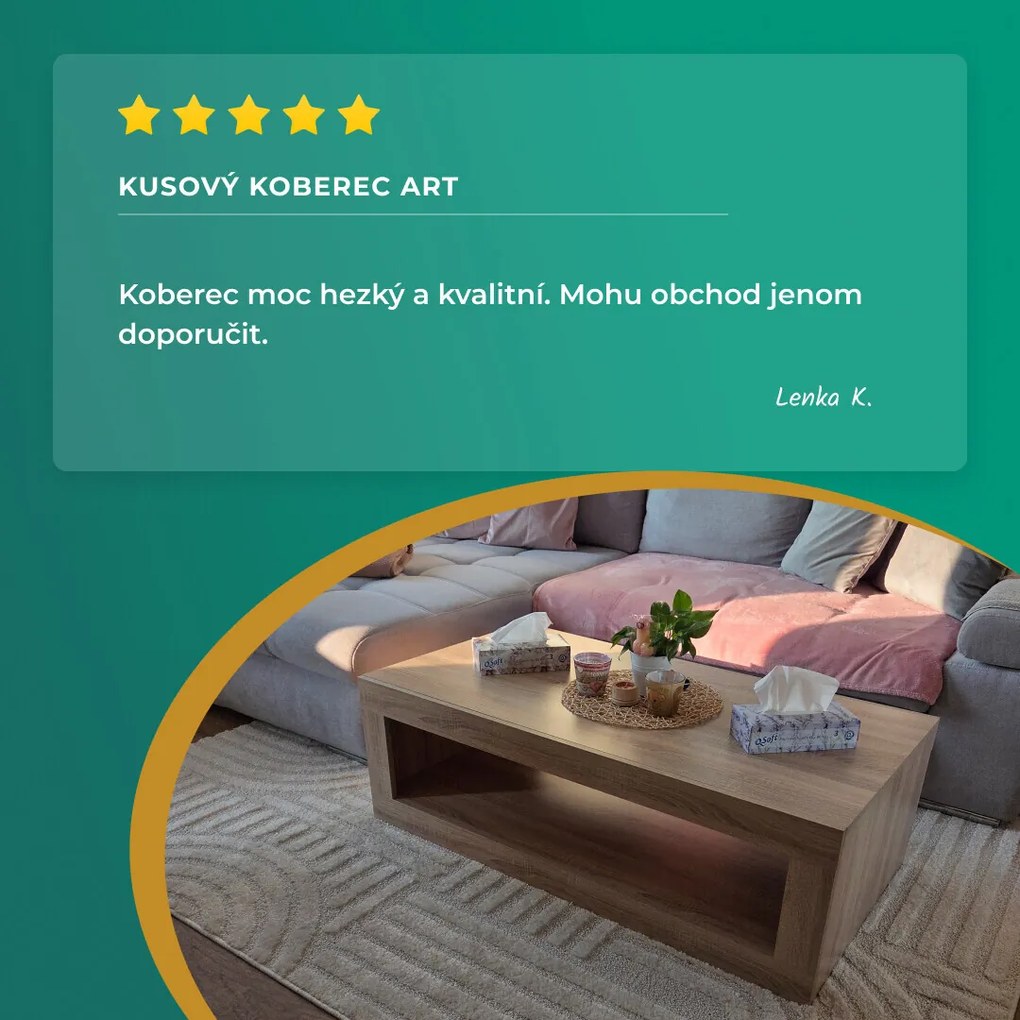 Ayyildiz, Kusový koberec Art 1121 Green, 60x110, zelená, obývacia izba