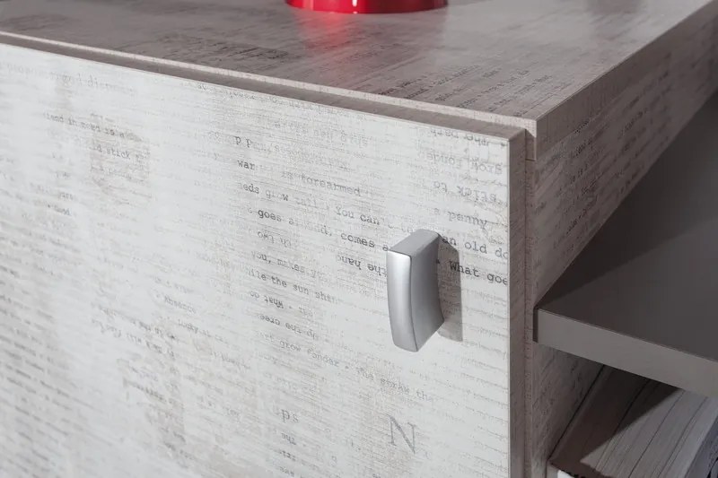 Písací stôl Tablo, šedá/enigma