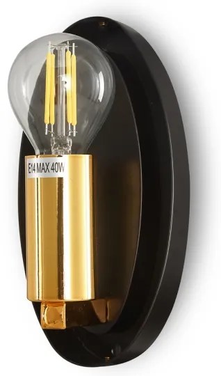 Maytoni MOD306WL-01G - Nástenné svietidlo MABELL 1xE14/40W/230V zlatá