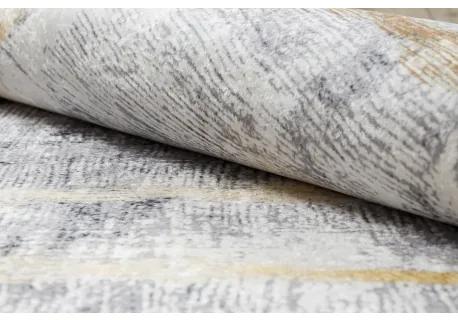 ANDRE 1065 umývací koberec vzor rámu, vintage protišmykový - sivá / zlato Veľkosť: 120x170 cm