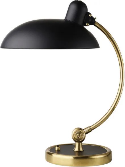 Fritz Hansen Stolná lampa Kaiser Idell Luxus, matt black / brass