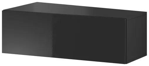Televízny stolík Cama VIGO SLANT 90 čierna/čierny lesk