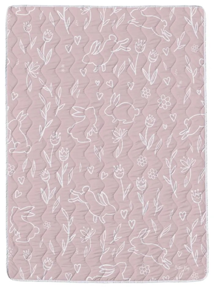 Prešívaná deka a obliečka na vankúš v súprave z bavlneného saténu 140x200 cm – Butter Kings