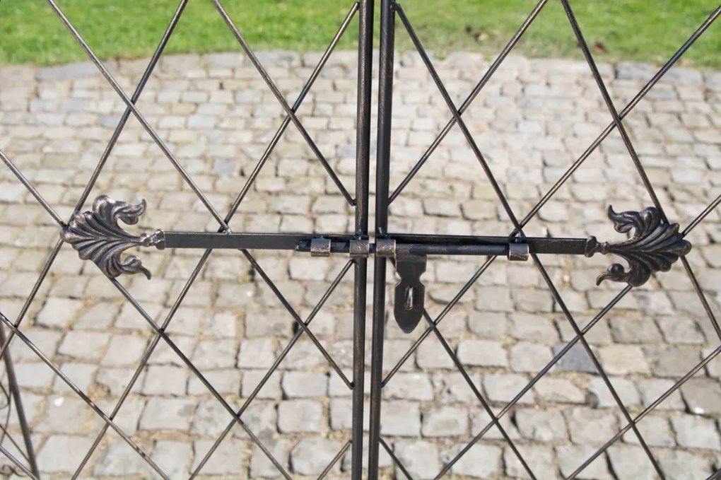 Oblúk na ruže Mel s bránkou - Bronzová