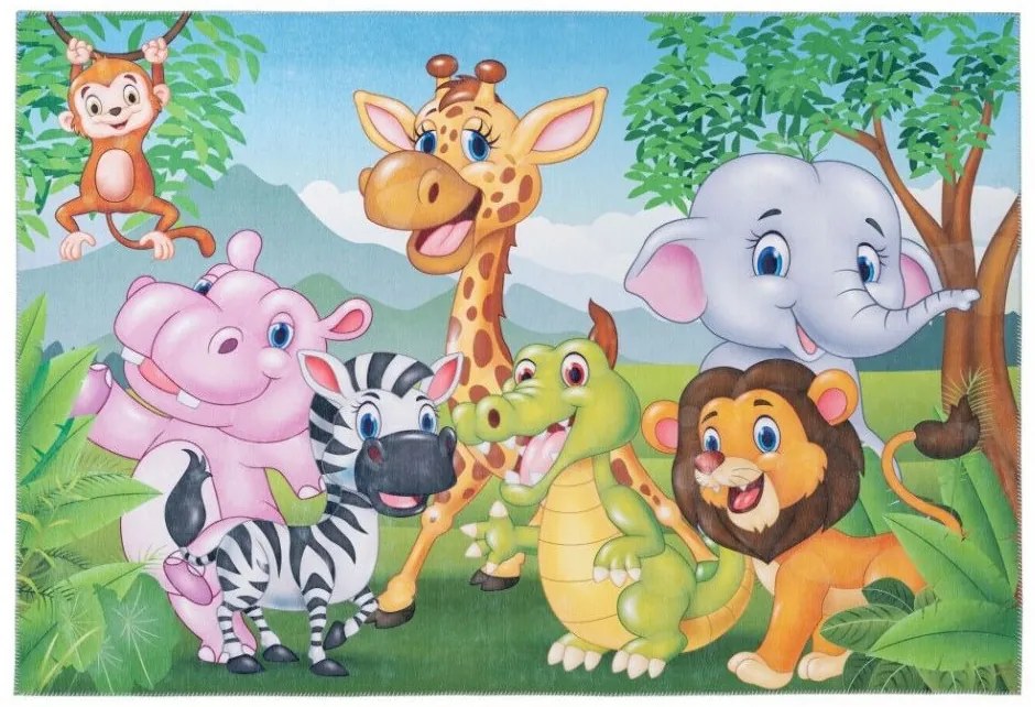Obsession, DOPREDAJ: 160x230 cm Dětský kusový koberec Torino kids 239 JUNGLE, 160x230, viacfarebná, detská izba