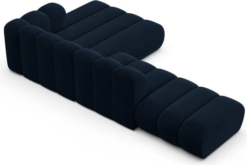 Tmavomodrá rohová pohovka (pravý roh) Lupine – Micadoni Home