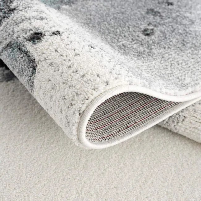 Koberec Savanna 9375 modrý kruh