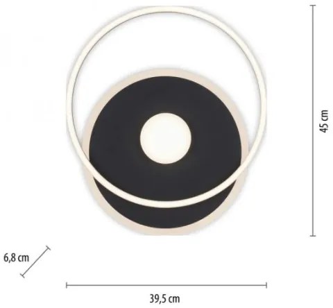 JUST LIGHT. 15046-18 - LED Stmievateľné stropné svietidlo DOMINO LED/26,5W/230V