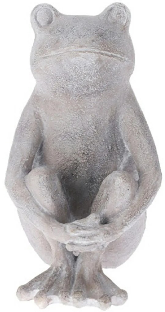 ProGarden Záhradná figúrka z polistone Frog2, 31 cm, sivá
