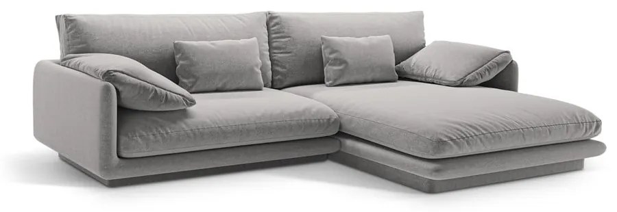 Svetlosivá rohová pohovka (pravý roh) Torino – Micadoni Home