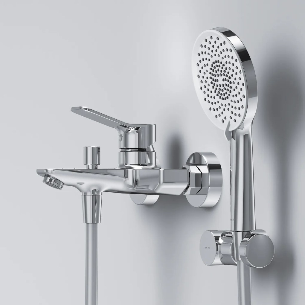 Vaňová a sprchová batéria AM.PM X-Joy FXA15000 s ručnou sprchou, chróm