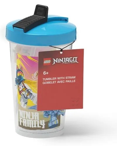 Modrá detská fľaša 500 ml Ninjago – LEGO®