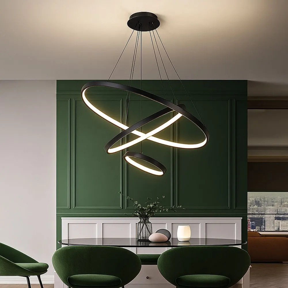 Toolight Toolight, LED stropné osvetlenie 61cm, 80W, 3000K, LHJ013-CP3, čierna, OSW-60007