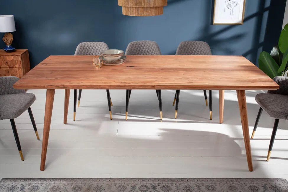 Moderný jedálenský stôl z masívu Mystic Living Akácia 200cm