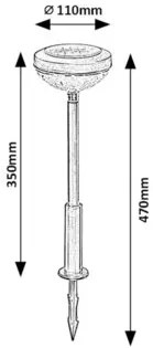 Rabalux MONOR LED vonkajšia dekoratívna lampa 77177