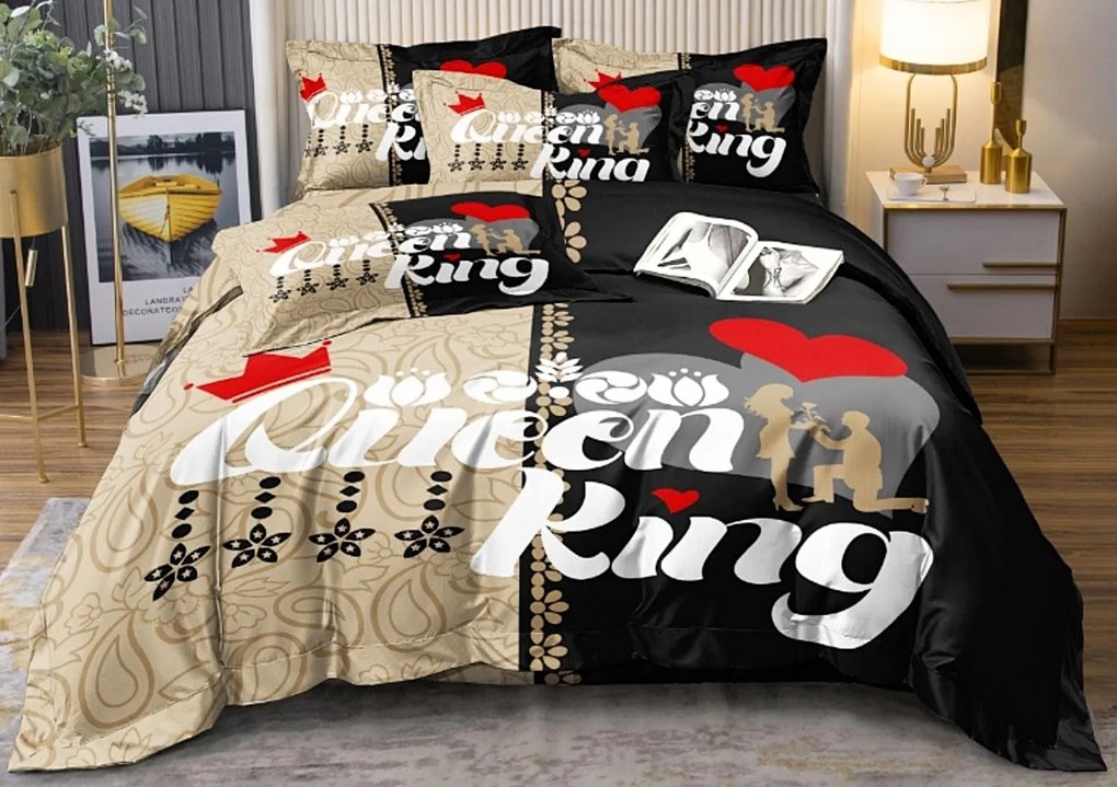 Obliečky King a Queen C Bavlna 7-dielna súprava