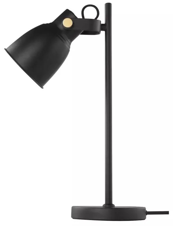 EMOS Čierna stolová lampa pre žiarovku E27 Z7621B