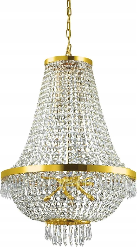Závesné svietidlo Ideal Lux Casera SP12 oro 114743 G9 12x40W 55cm zlaté