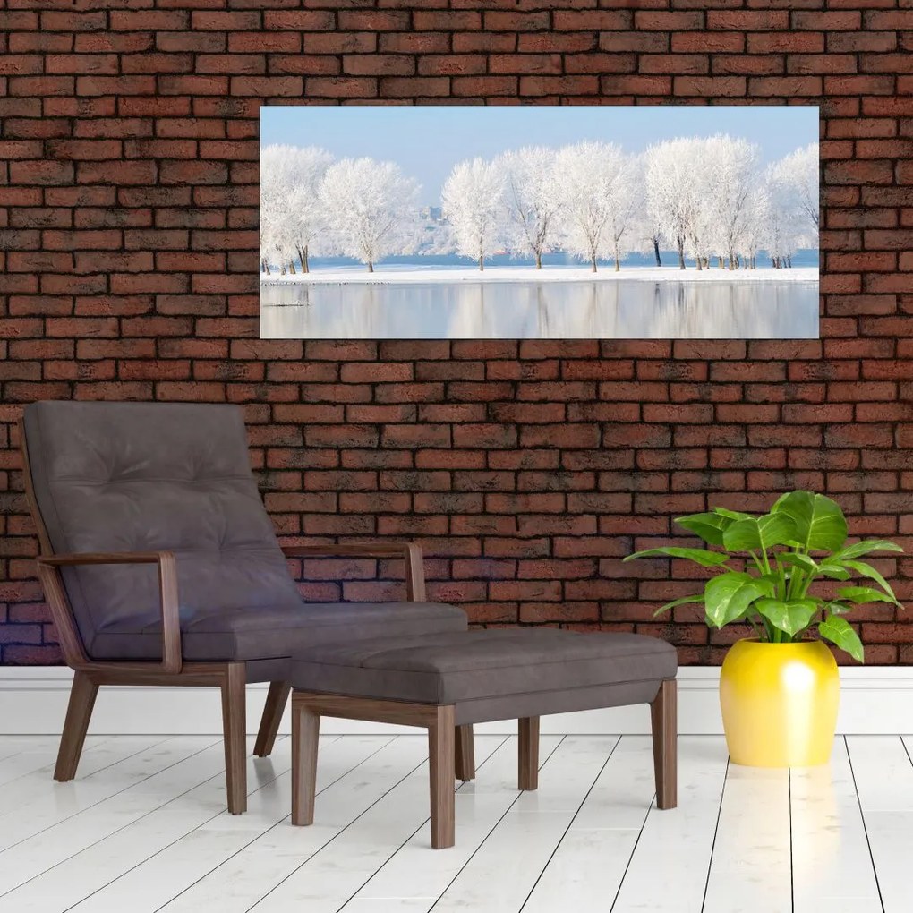 Obraz zimnej krajiny (120x50 cm)