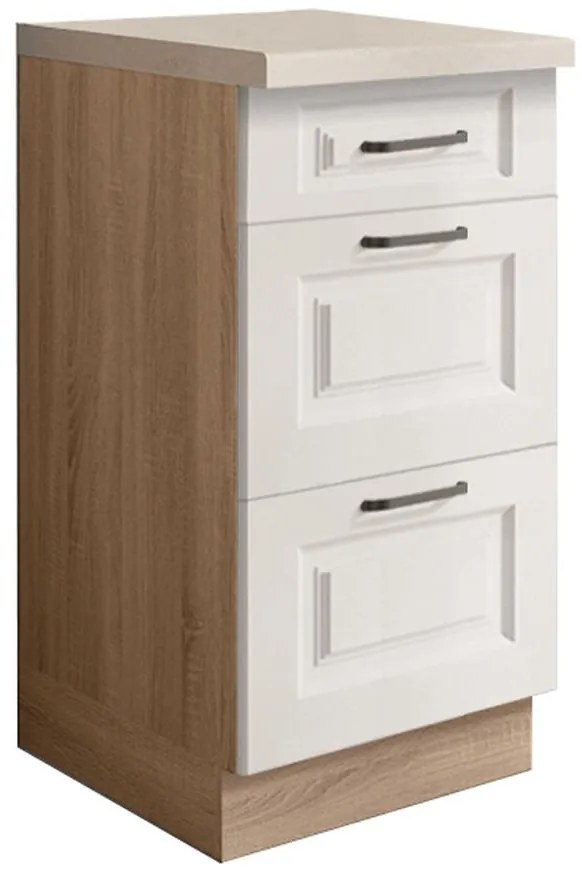 Kuchynská skrinka Smart 8D Sonoma/biely Mat