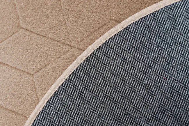 Koberec RABBIT 3D béžový kruh