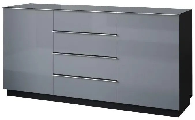 Komoda Henry Typ 26 (sivá + sivý vysoký lesk). Vlastná spoľahlivá doprava až k Vám domov. 1030286