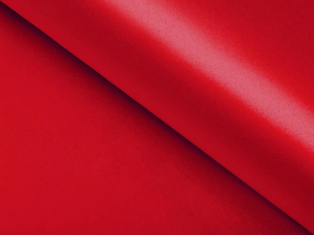 Biante Saténový oválny obrus polyesterový Satén LUX-013 Červený 120x140 cm