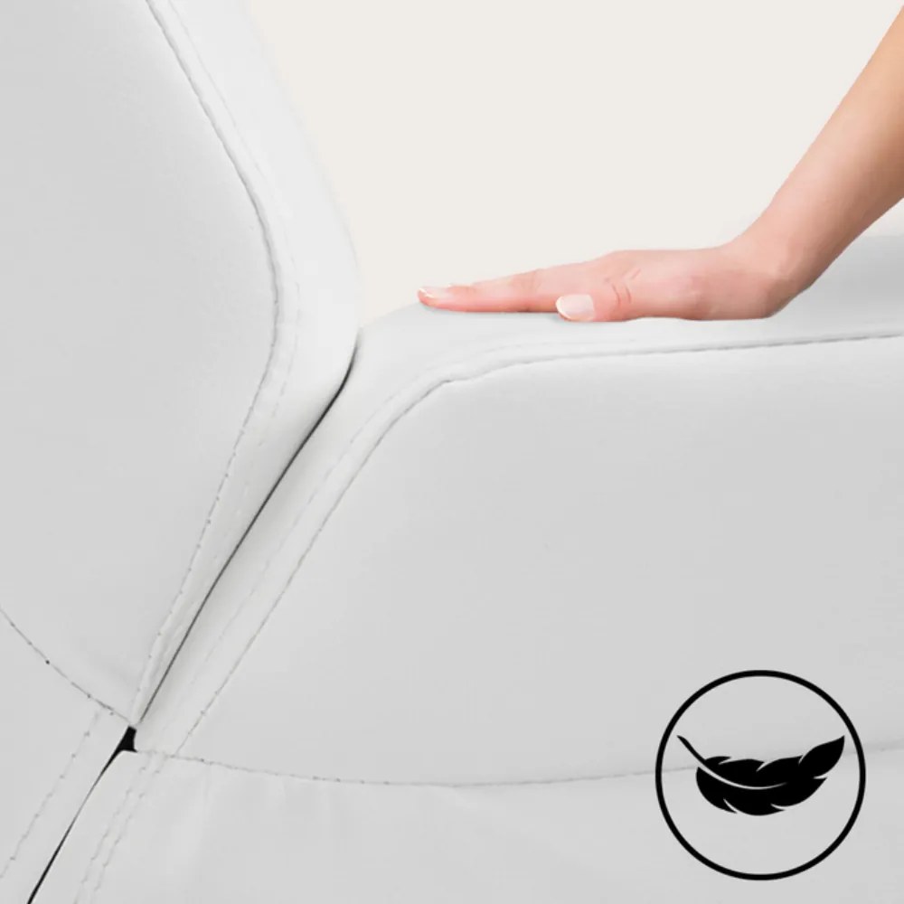 Leňoška LONDON, 186x55x89cm, biela Casaria