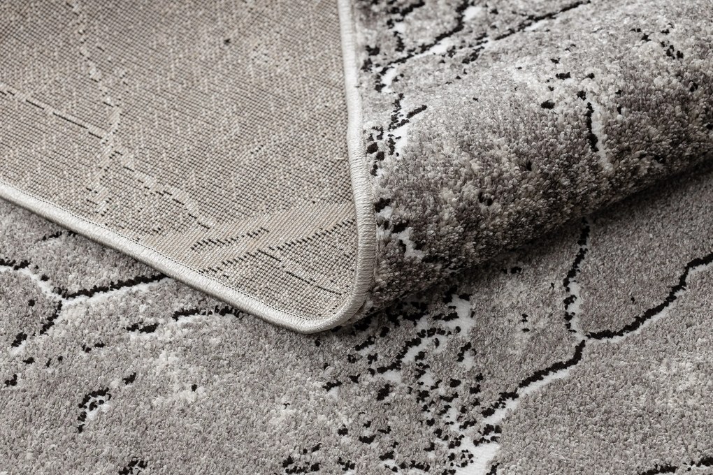 Moderný koberec MATEO 8036/944 Mramor, sivo - béžový