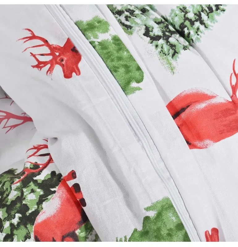 Vianočné bavlnené obliečky Loplant EMI, Štandardný set jednolôžko obsahuje 1x 140x200 + 1x 70x90