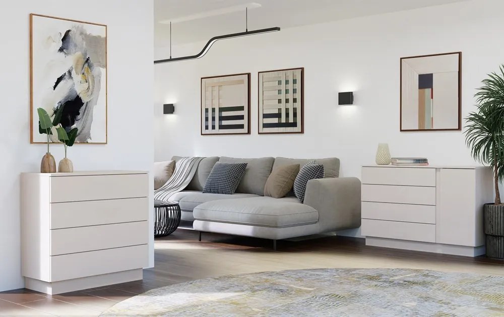 Komoda Amber 85 cm kašmírová II