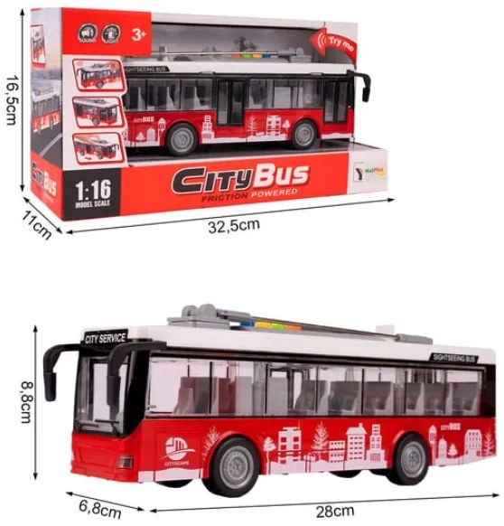 Trolejbus interaktivní městský autobus s pohonem 1:16 otevírání dveří