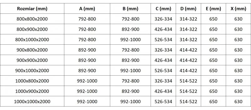 Mexen Lunar, L päťuholníkový sprchový kút naklápací doľava 100 x 80 cm, 8mm číre sklo, čierny profil, 831L-100L-080P-70-00-L