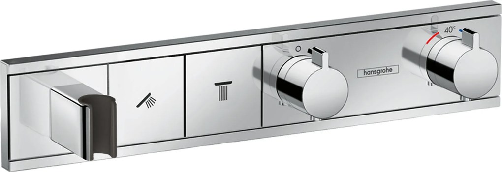 Hansgrohe RainSelect, termostatická sprchová batéria pod omietku, na 2 výstupy, chrómová, HAN-15355000
