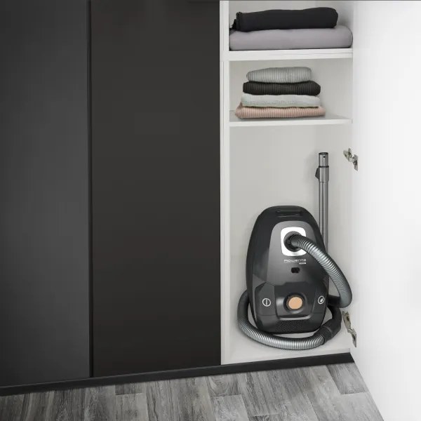 Rowenta - Sáčkový vysávač ZELENÁ FORCE EFFITECH ECO TOTAL CLEAN 400W/230V čierna