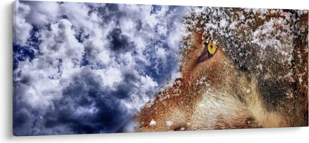 Obraz vlka (120x50 cm)