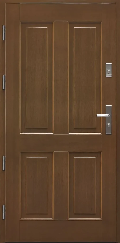 Vchodové dvere Klasik, 90 L, 1018 × 2080 mm, drevo, ľavé, dub zlatý
