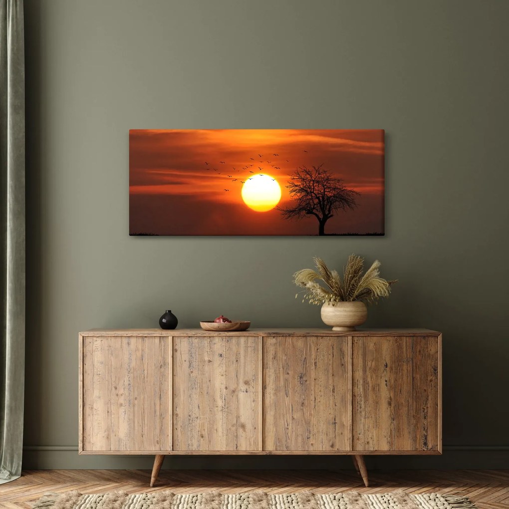 Obraz - Západ slnka (120x50 cm)