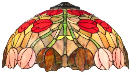 Vitráž tienidlo na svietidlo TULIP Ø40
