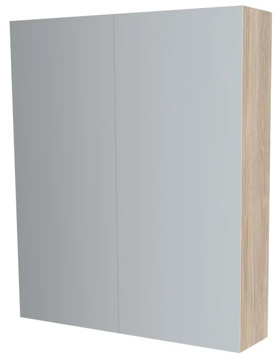 Mereo, Mereo Kúpeľňová zrkadlová skrinka 60 cm, galerka, 2 x dvierka, Multidecor, Blonde Liberty Elm, MER-CN798G62BLE1